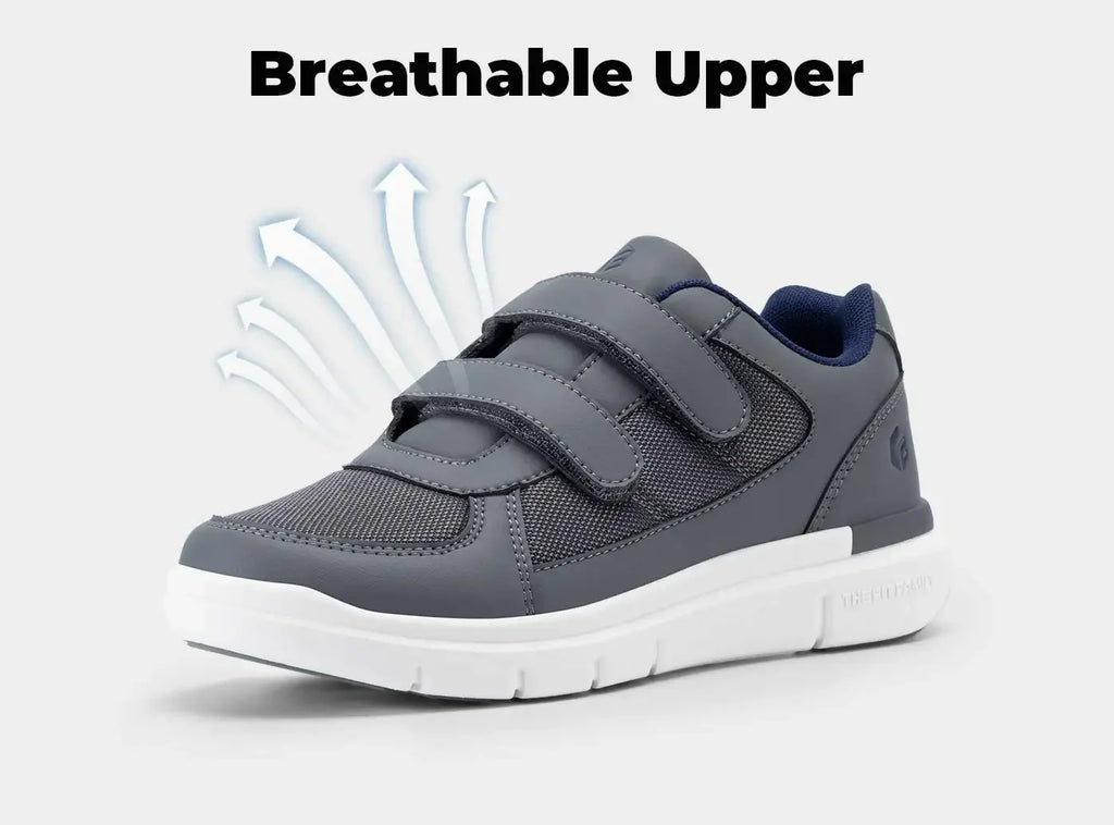 Men's Extra Wide Diabetic Flat Shoes – Orthopedic Wide Fit for Elderly Neuropathy, Swollen Feet & Foot Pain Relief
