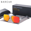 BARCUR Pilot Style Metal Frame Sunglasses | HD Polarized Mirror UV400 for Men & Women