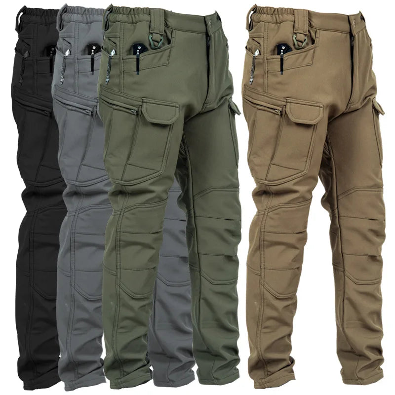 Men's Camouflage Tactical Set – Waterproof Softshell Fleece Jacket & Cargo Pants