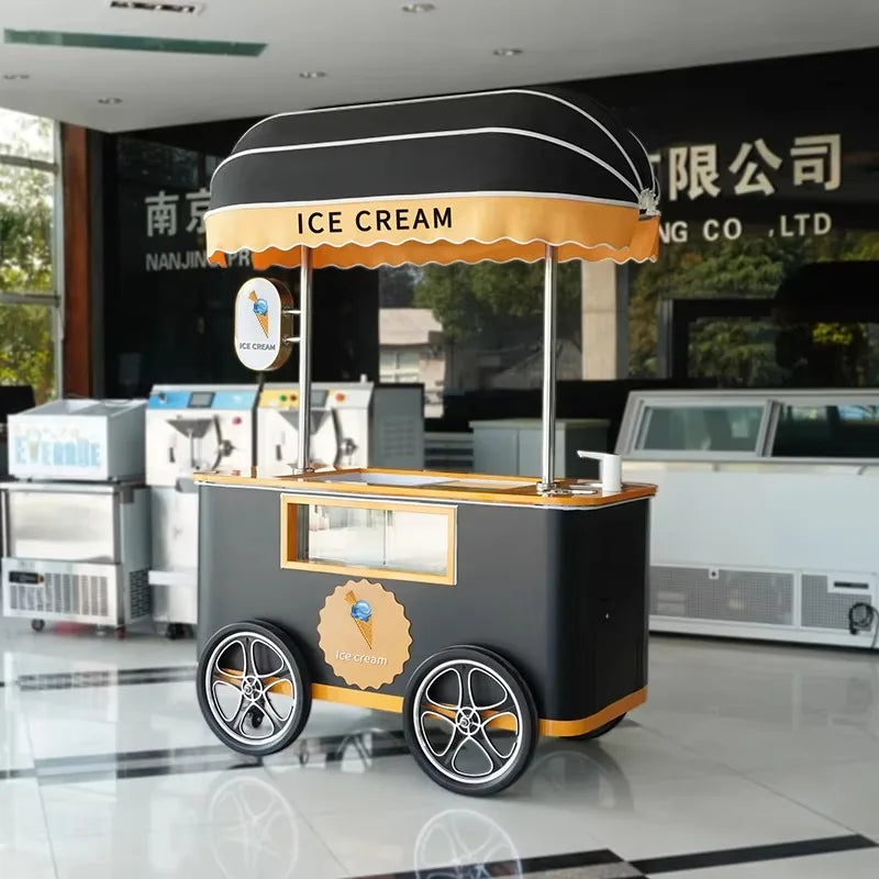 Bicycle Ice Cream Cart for Sale – Mobile Roll Ice Cream Food Cart