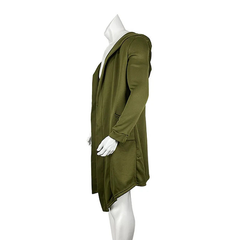 Men's Hooded Fleece-Lined Trench Coat