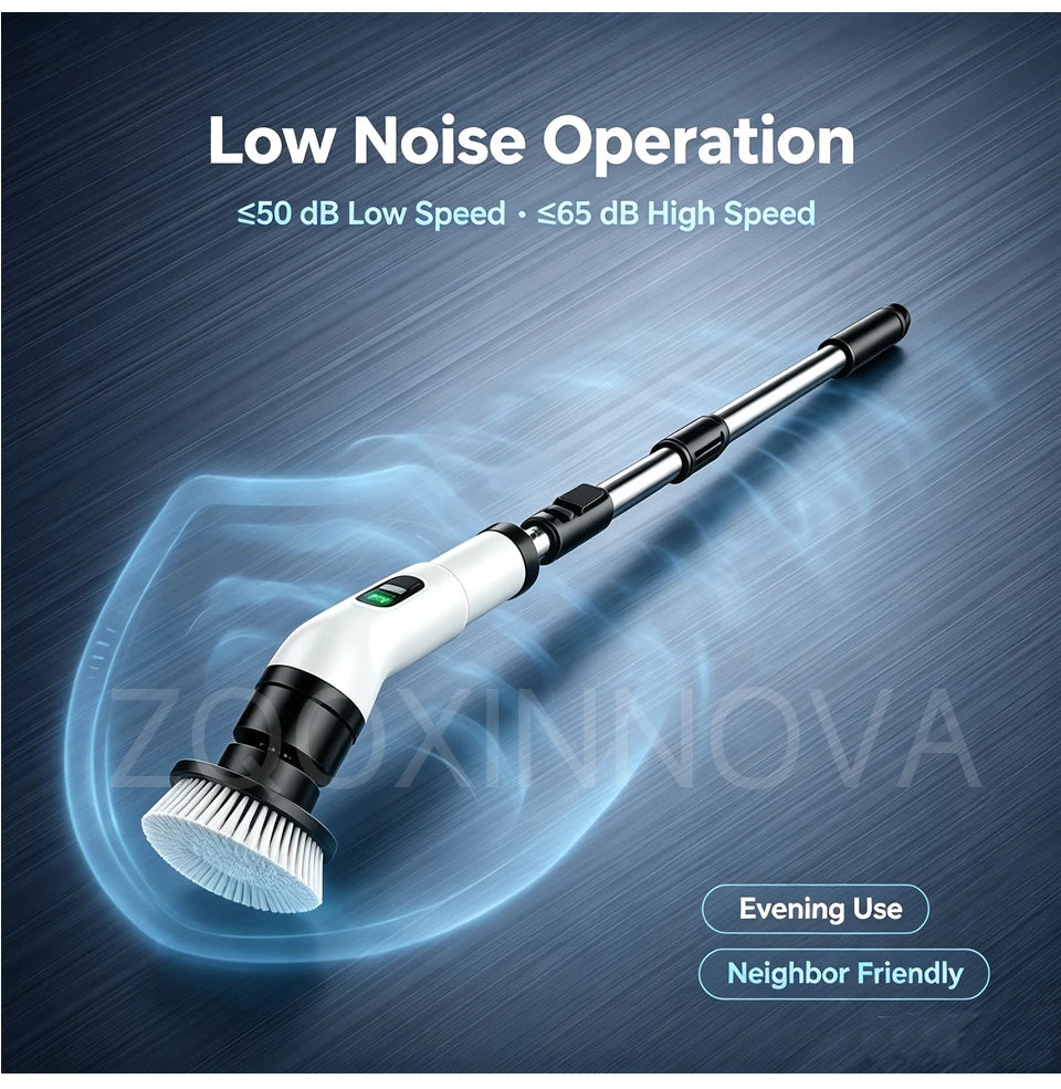 Cordless Household Spin Scrubber – Electric Multipurpose Cleaning Brush for Bathroom, Kitchen & Toilet