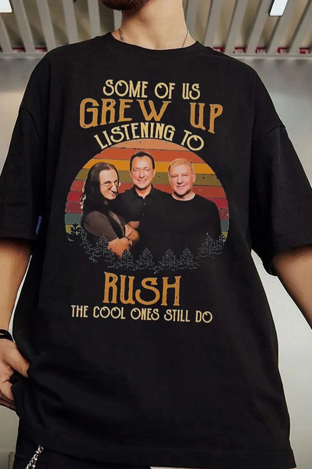 Rush Band Graphic T-Shirt — Unisex Cotton Short Sleeve Casual Loose Tee