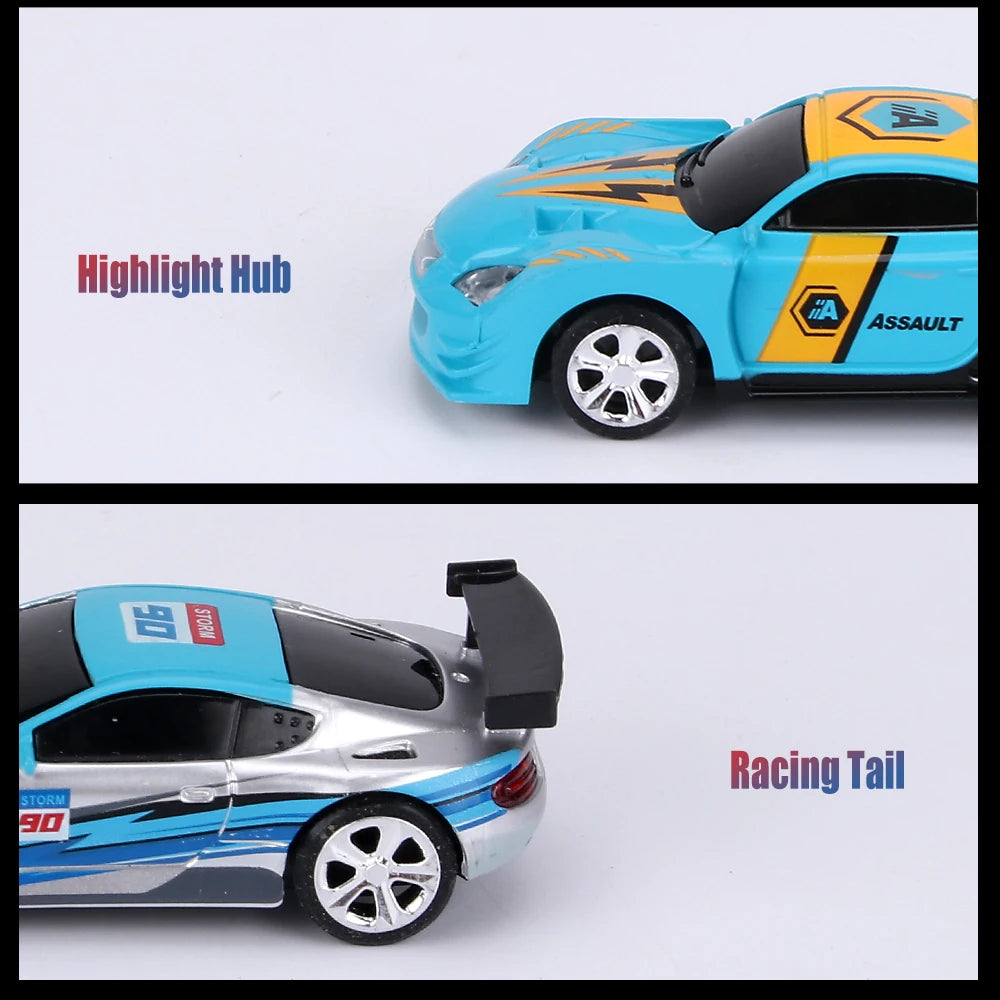 1:58 Scale Mini RC Car – Bluetooth Drift Buggy in Collectible PVC Can Pack