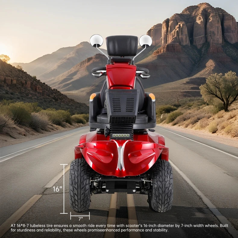 800W 4-Wheel Mobility Scooter – 35–45 km Range, 200 kg Capacity