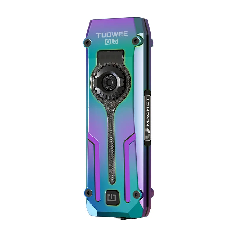 EDC Flat Pro Rechargeable Flashlight – Red Beam, RGB, UV & LED Combo Pocket Light for Outdoors & Emergencies