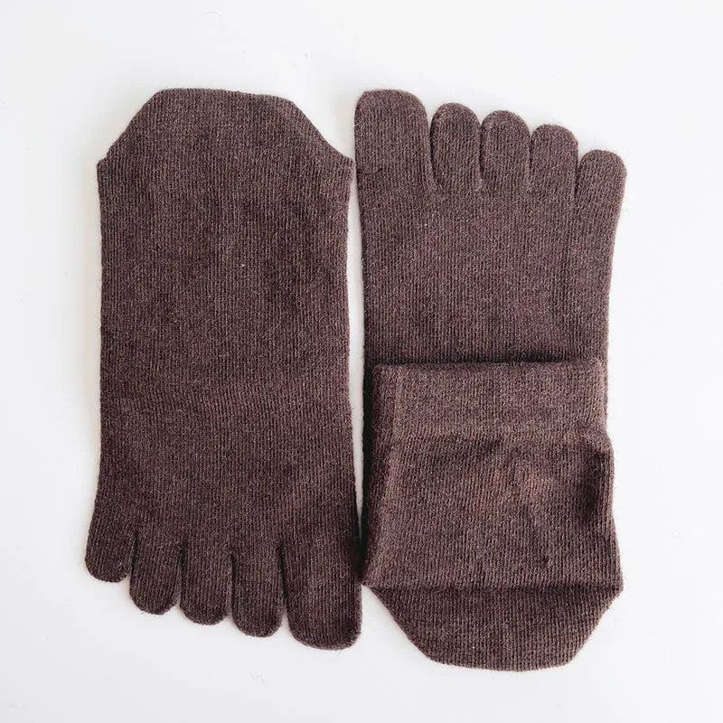 Men's Winter Five-Toe Socks, Single or 5-Pair Pack