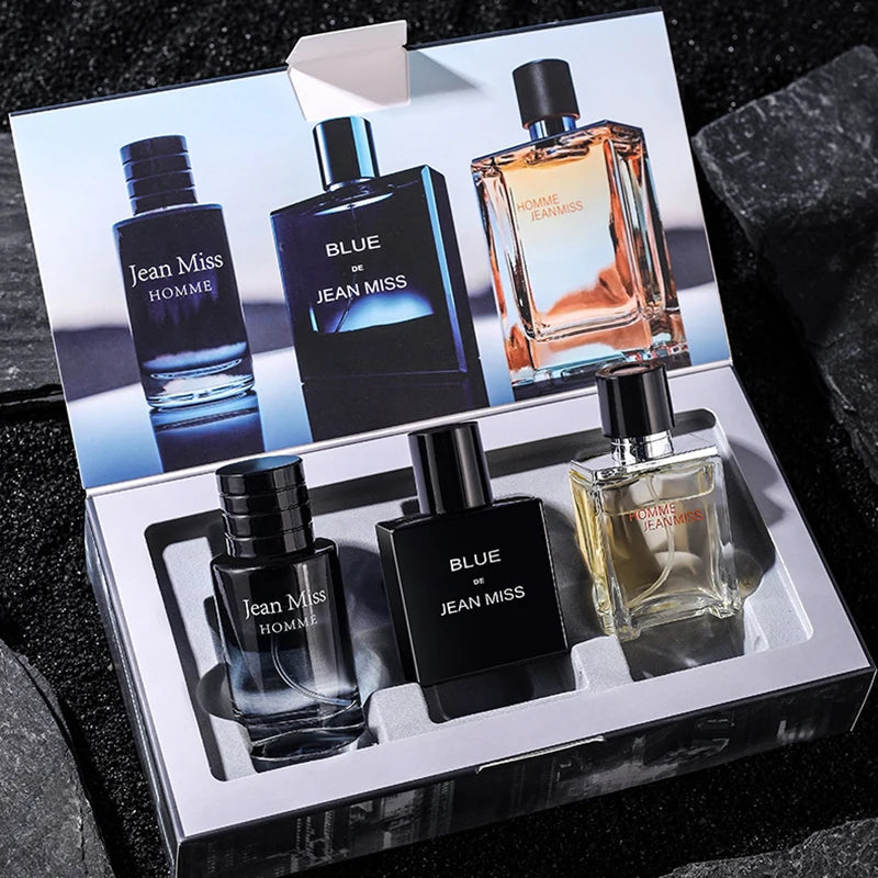 Men's Fruity Cologne Gift Set – 3-Piece Box | Long-Lasting Fragrance Spray
