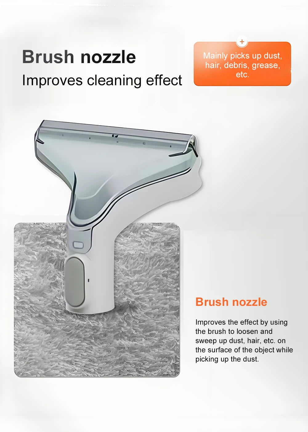 Tungfull All-in-One Carpet & Curtain Vacuum Cleaner — Multifunctional Fabric Cleaning Machine for Sofa, Vacuuming & Washing