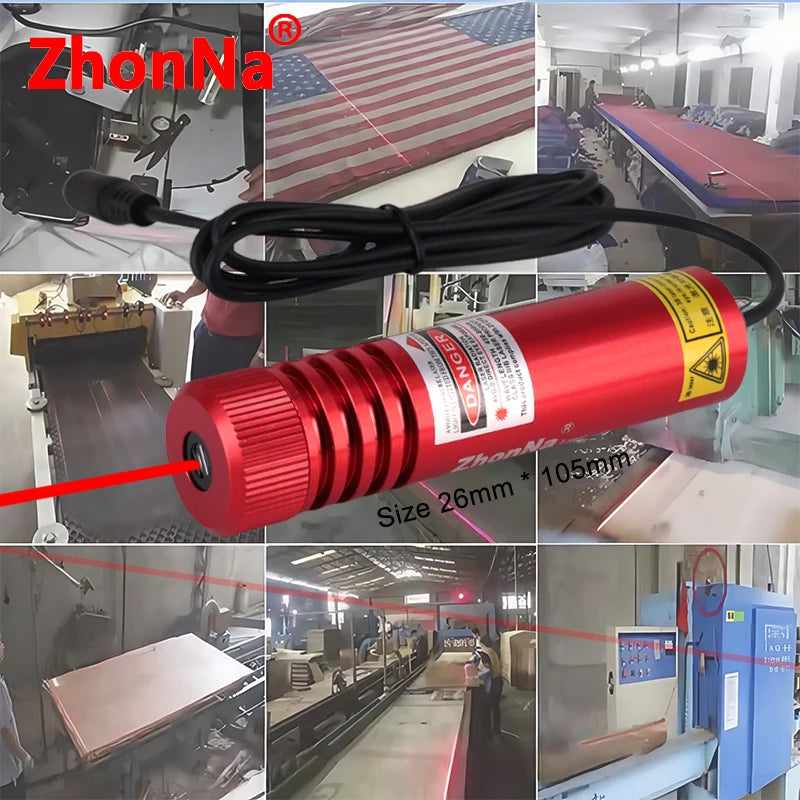520nm Industrial Laser Locator – Cross, Line & Point Laser for Wood, Stone & Aluminum