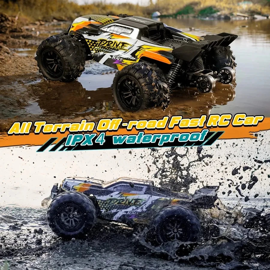 4WD 1:16 Scale High Speed Brushless RC Car – 50 or 80KM/H Off-Road Drift Racing Buggy Truck