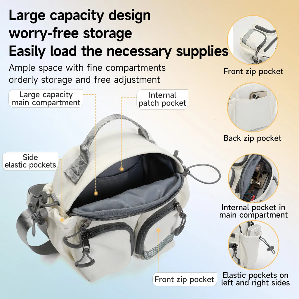 Tigernu Chain Accent Nylon Crossbody Satchel – Waterproof Commuter Shoulder Bag for Women