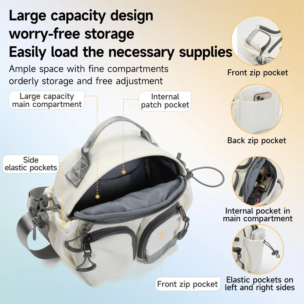 Tigernu Chain Accent Nylon Crossbody Satchel – Waterproof Commuter Shoulder Bag for Women