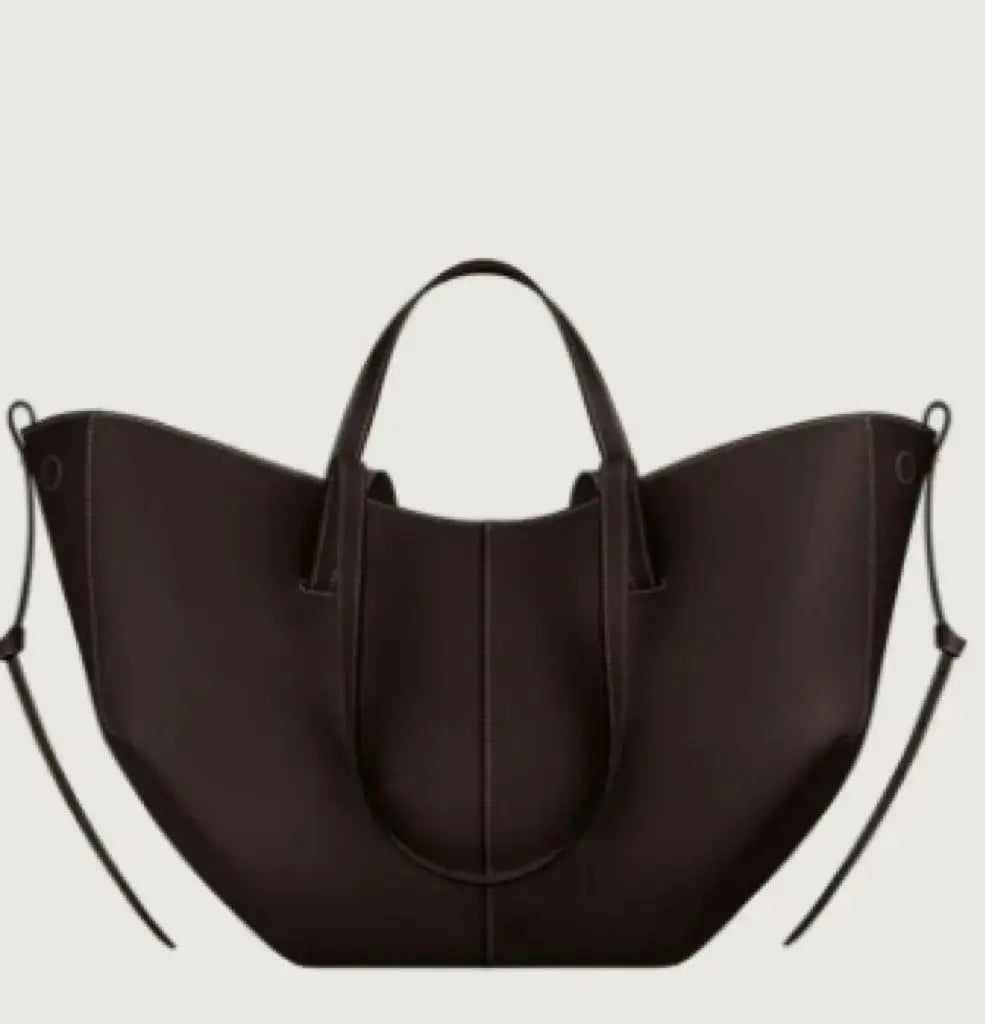 Large Capacity Genuine Cowhide Leather Tote Bag – Underarm Shoulder Bag for Women 2026