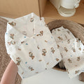 Women's Kawaii Goose Print Y2K Pajamas Set | Korean Fashion Lapel Neck Autumn Loungewear