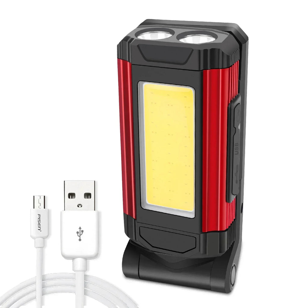 ESMARTER K011 XPE+COB Work Light – 600 Lumen, 5 Modes, Power Bank Function, IP64, USB Rechargeable