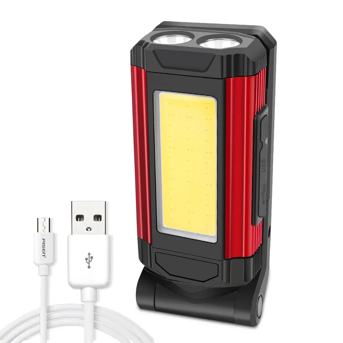 ESMARTER K011 XPE+COB Work Light – 600 Lumen, 5 Modes, Power Bank Function, IP64, USB Rechargeable
