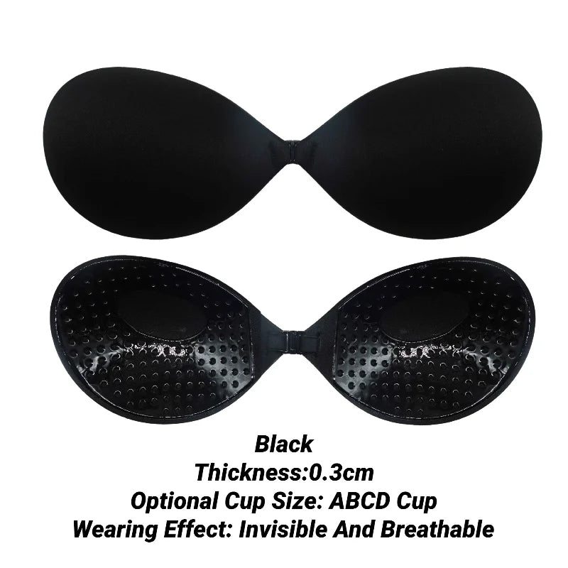 Silicone Adhesive Push-Up Bra — Waterproof Invisible Bra for Backless & Wedding Dresses