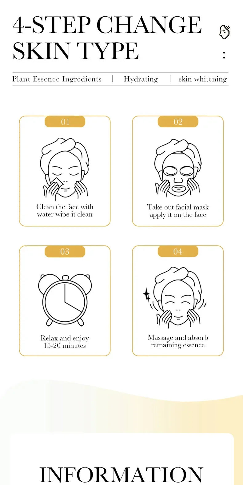 SADOER 24K Gold Vitamin C Hydrating Face Masks — Multi-Pack