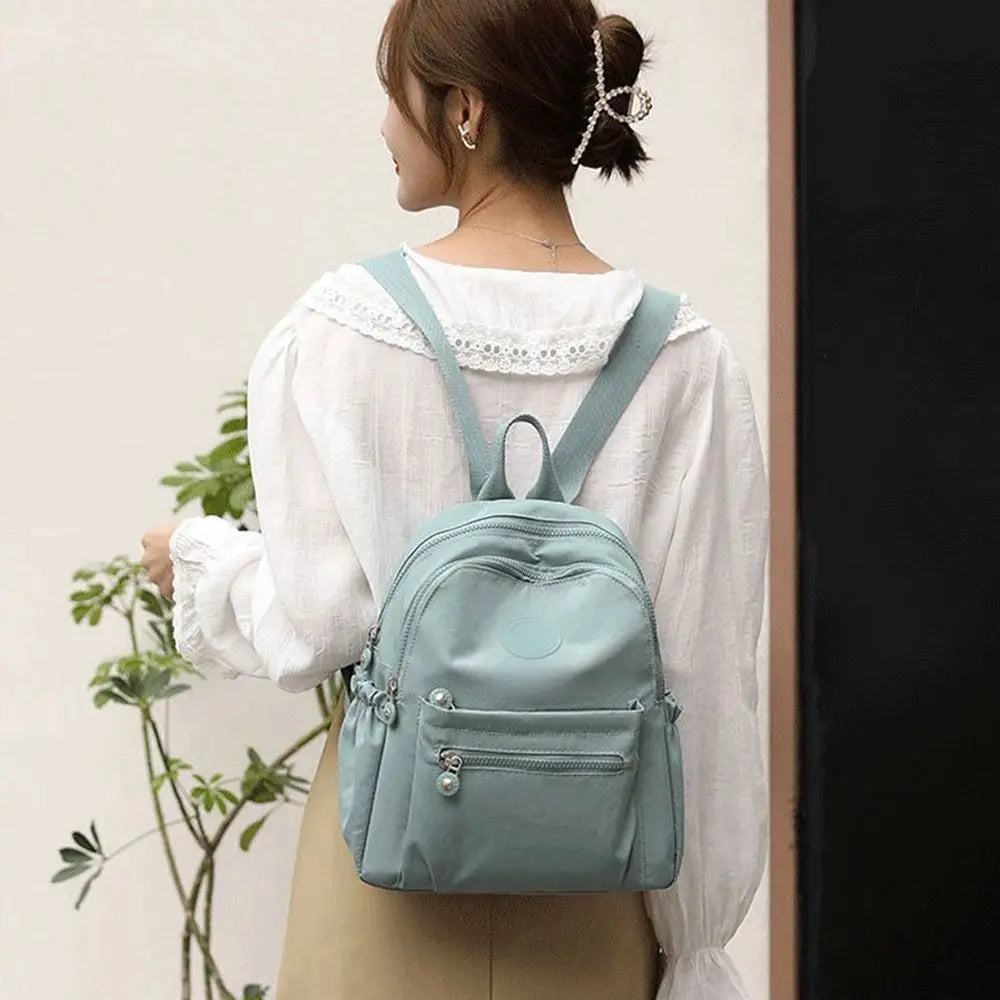 Casual Large Capacity Shoulder Bag Student Waterproof Lightweight Mini Rucksack Wear-resistant Small Backpack Travel