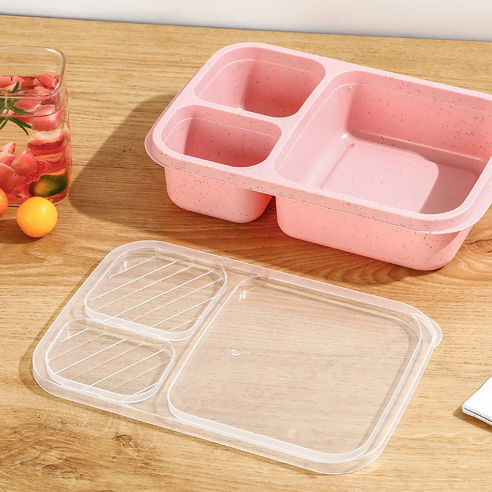 3-Compartment Bento Lunch Box — Kids & Adults