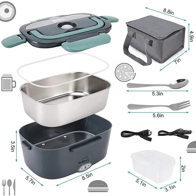 80W Electric Lunch Box – Portable Food Warmer