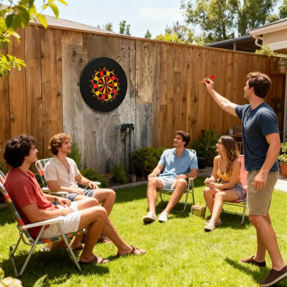 Dartboard Surround – 18-Inch Wall Protector, Noise Reduction Foam Ring for Steel Tip Darts, Game Room & Bar