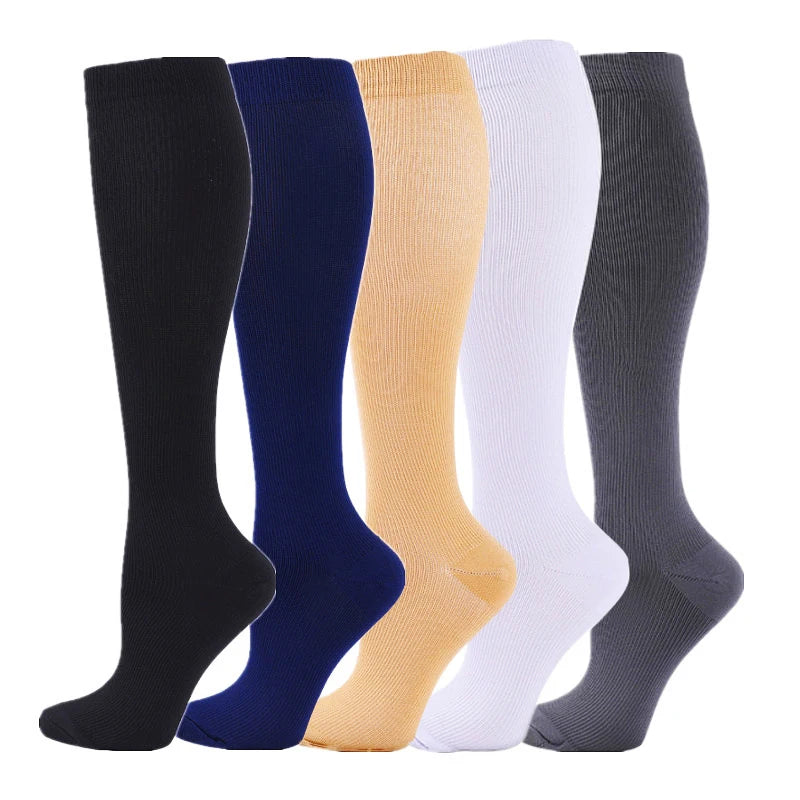 Women's Medical Compression Socks 20-30mmHg – 5 Pairs Varicose Veins, Diabetes, Nurse & Sports Running