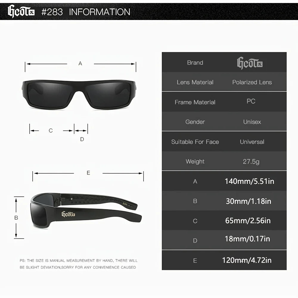 GCOTX Full Rim Polarized Sunglasses | 8 Colors UV400 Protection for Men & Women