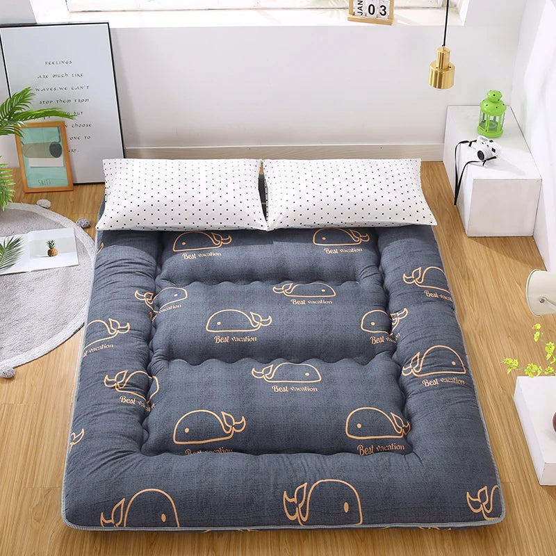Japanese Thickened Tatami Floor Mat – Soft Cushion, Foldable Lazy Home Sleeping Pad, Bedroom Artifact