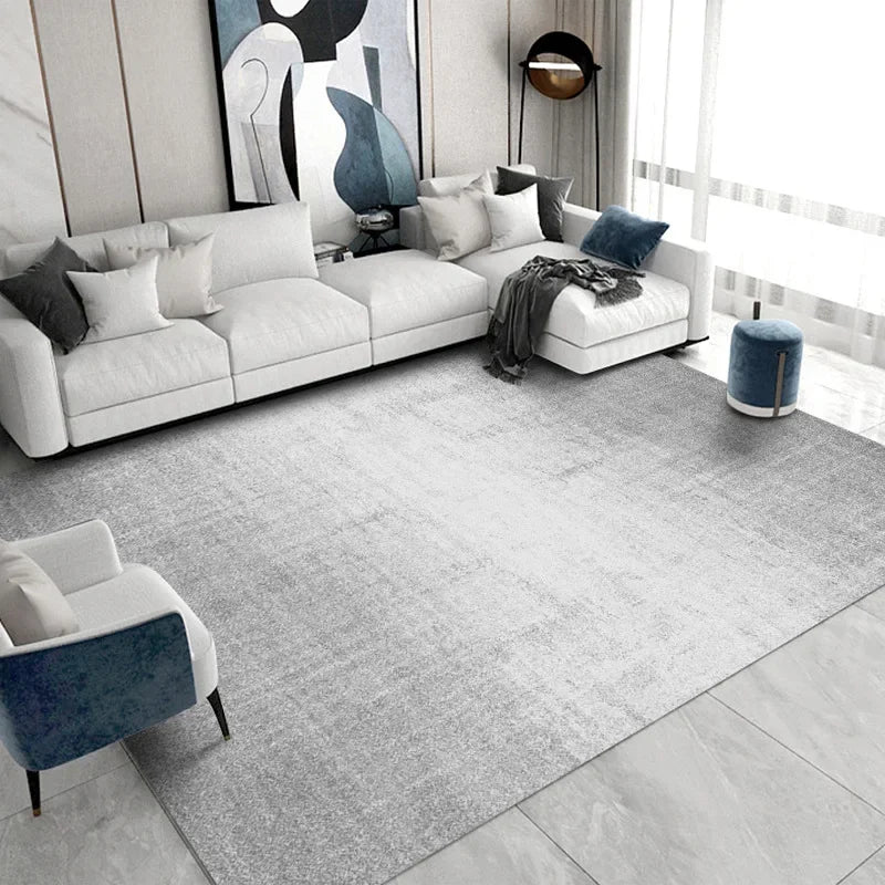 Modern Nordic Soft Lounge Rug – Washable Anti-Slip Large Area Carpet for Living Room & Bedroom, 24 Colors & 10 Sizes
