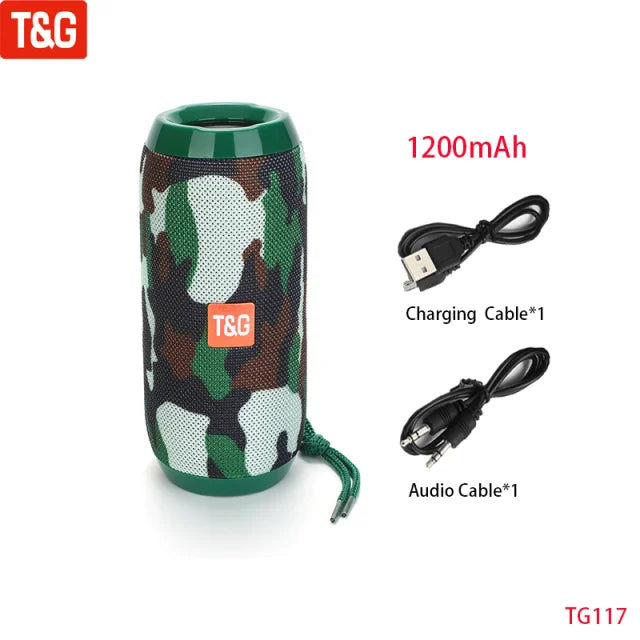 Wireless Portable Bluetooth Speaker — 360° Sound, Waterproof & Long Battery Life