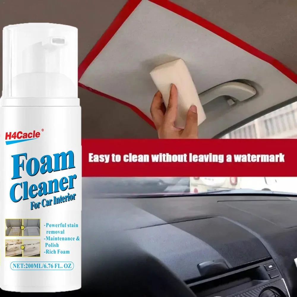 Heavy-Duty Foam Cleaner Spray – Multi-Surface Degreaser for Car Interiors, Home & Kitchen, 100ml or 200ml