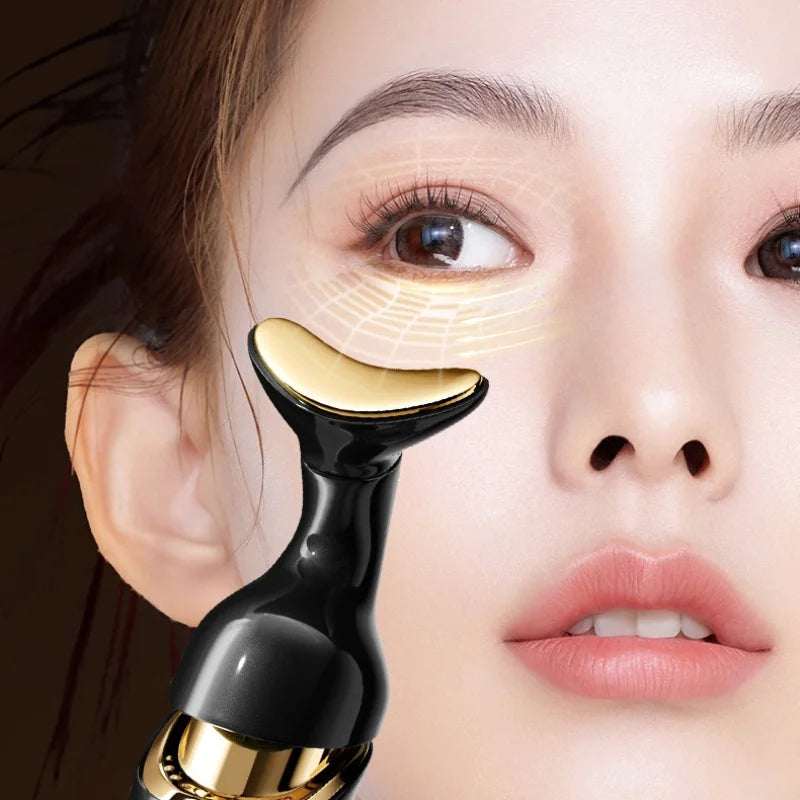 CAMMUO Microcurrent Neck & Face Lifting Massager – Sonic Vibration Anti-Aging Skin Rejuvenation Device