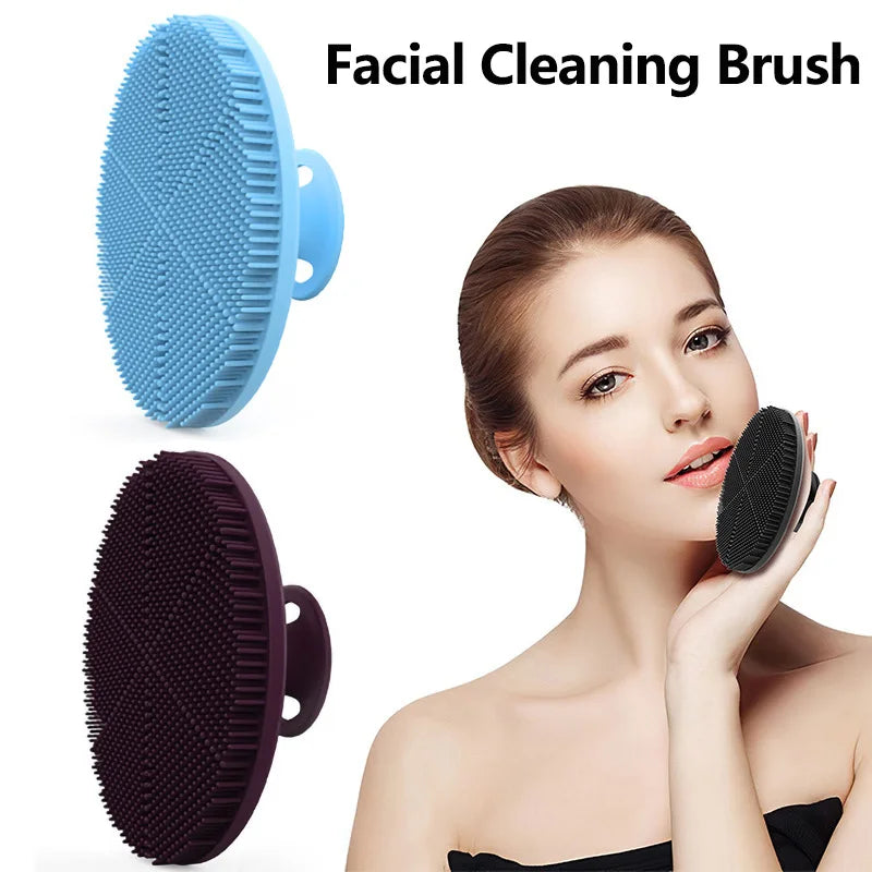 Silicone Facial Cleansing Brush – Deep Pore Cleansing & Makeup Removal Face Scrubber, 2 Colors