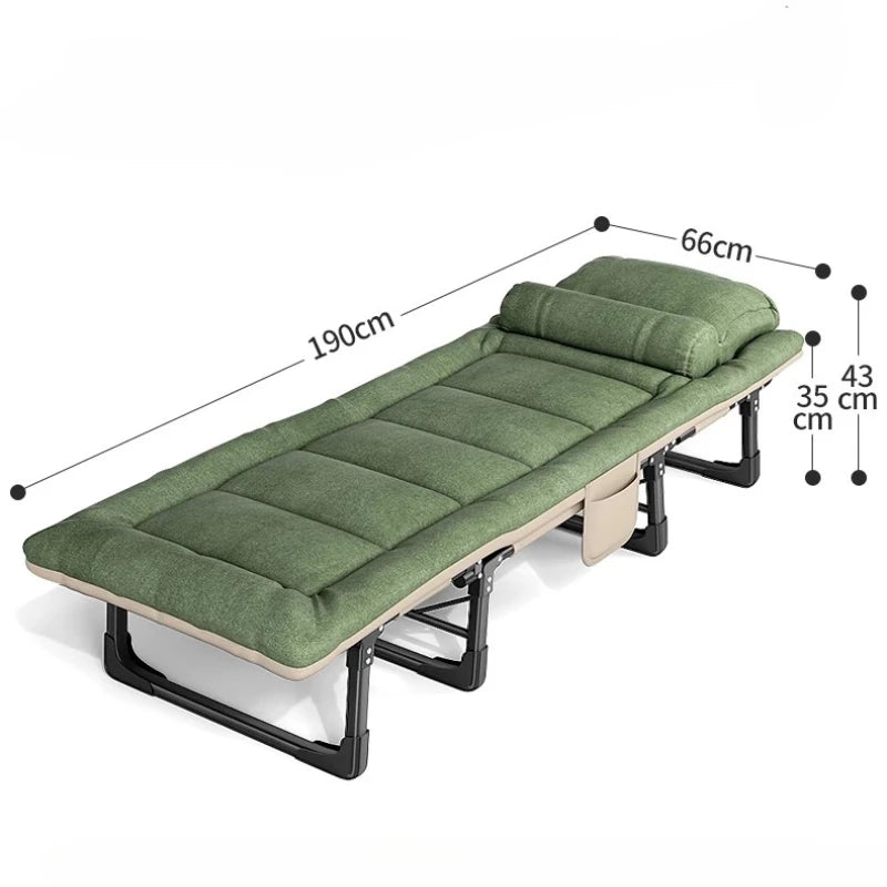Upholstered Folding Bed with Mattress – Modern Single Lounge Sleeping Bed, Home Furniture