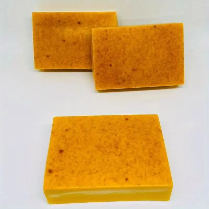 Turmeric, Lemon & Kojic Acid Handmade Cold Soap – Natural Brightening Bar for Face & Hands