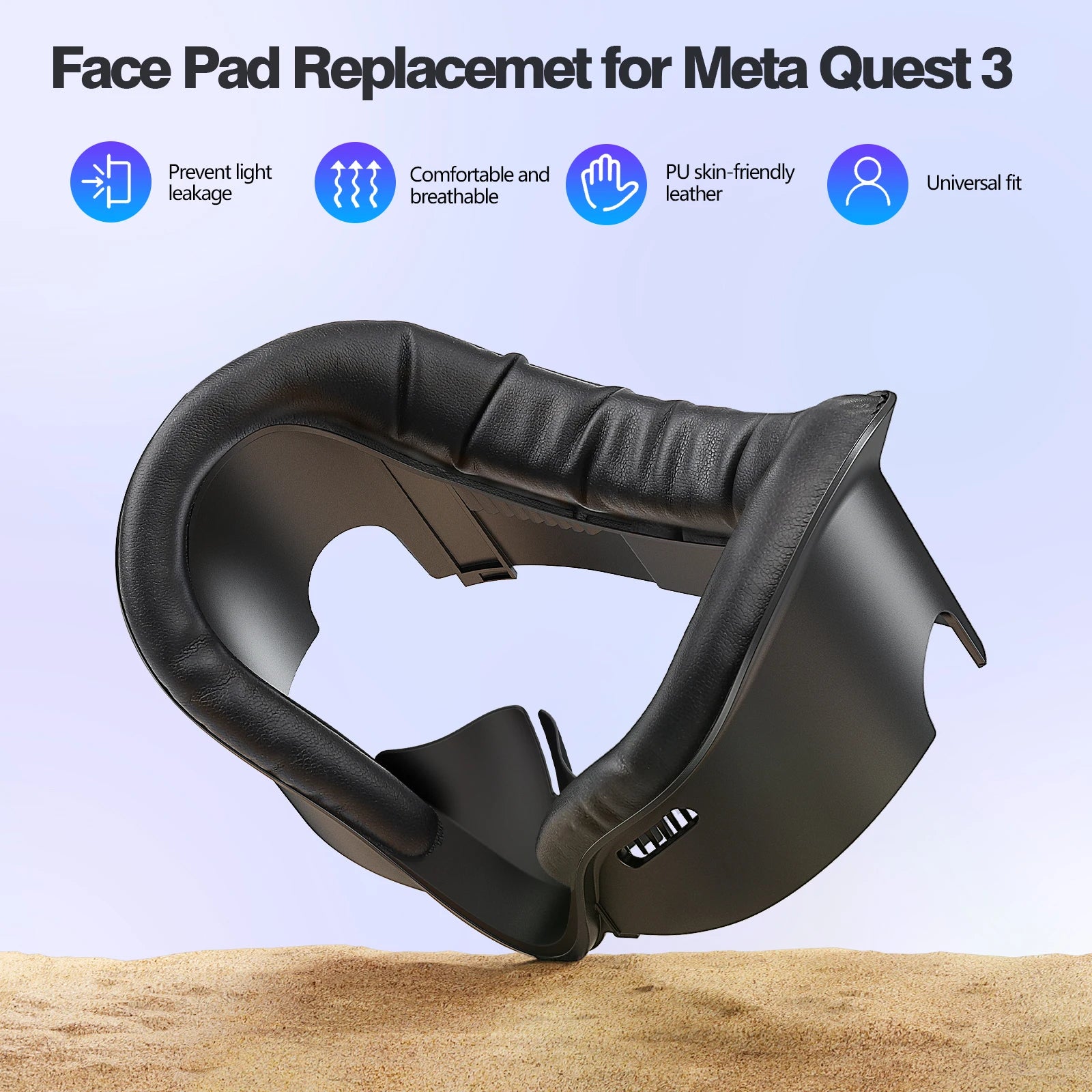 HUADAI Face Cushion Pad for Meta Quest 2, 3 & 3S