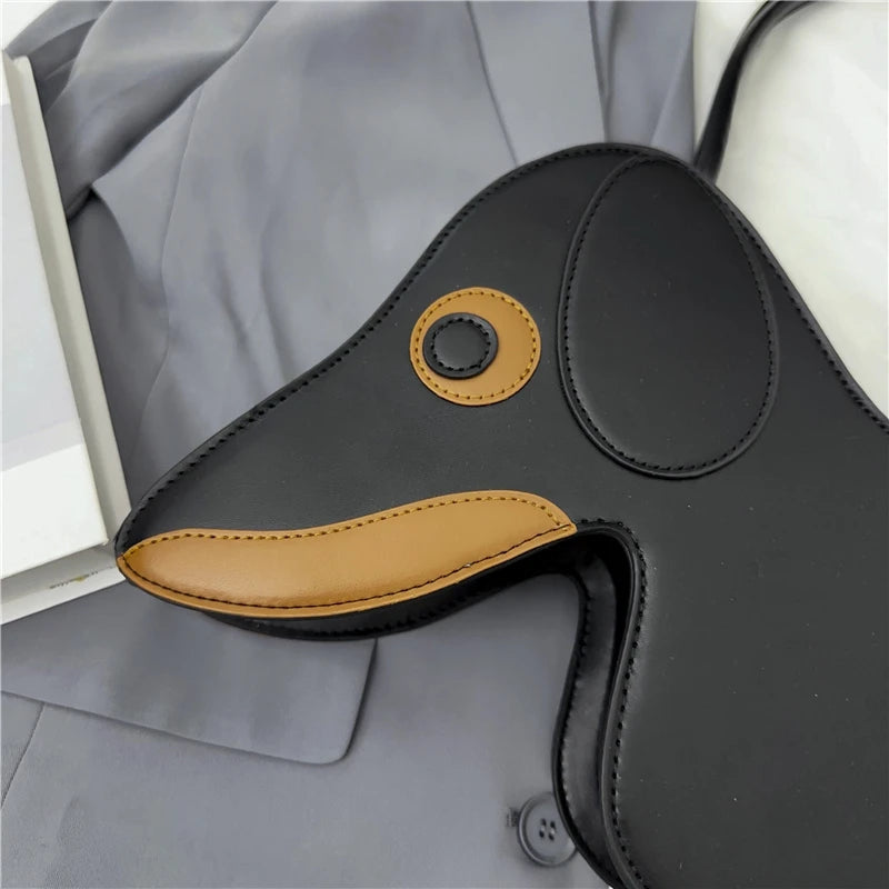 Sausage Dog Novelty TPU Tote Bag – Cute Doll Top Handle Shoulder Bag for Women