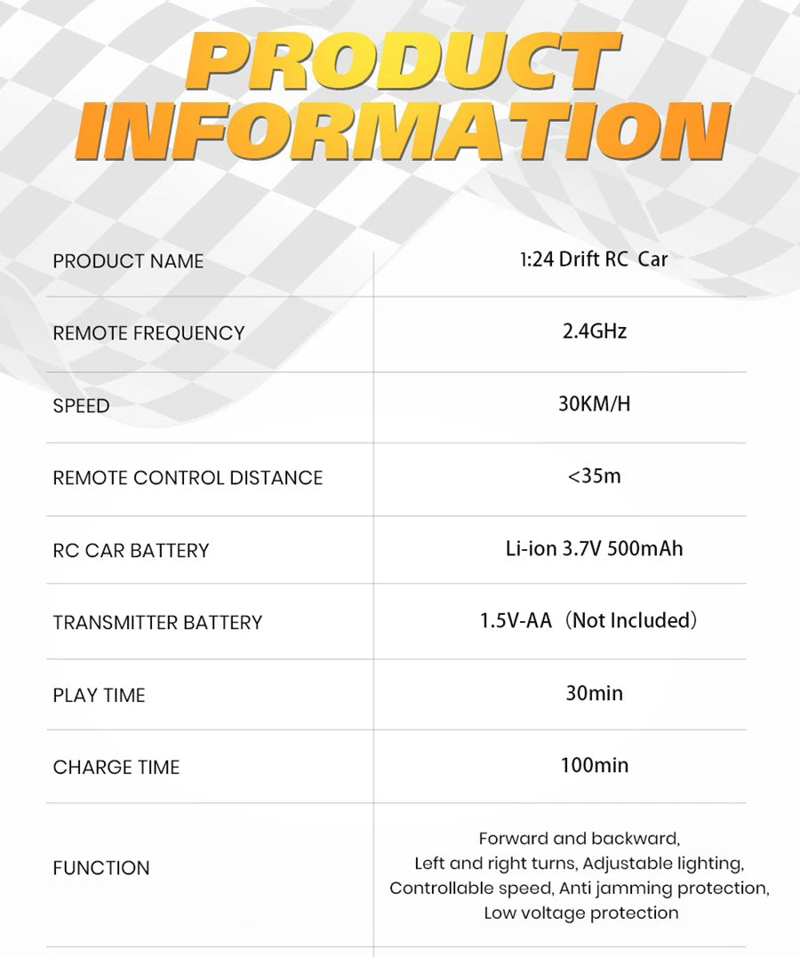 4WD RC Drift Car – GTRPRO AE86PRO 4x4 Racing RTR Remote Control Vehicle
