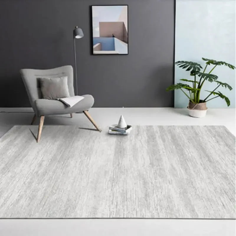 Modern Nordic Soft Lounge Rug – Washable Anti-Slip Large Area Carpet for Living Room & Bedroom, 24 Colors & 10 Sizes