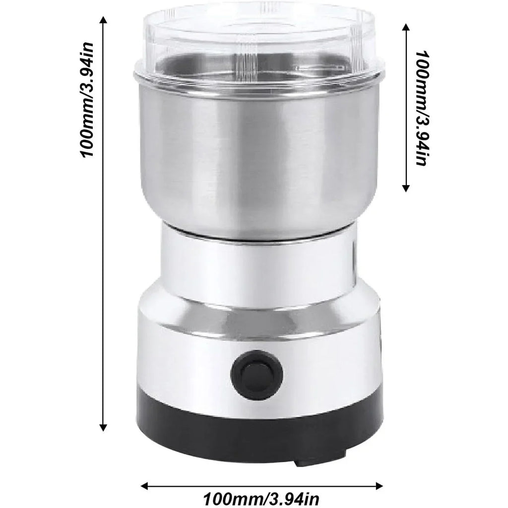 4-Blade Electric Coffee & Grain Grinder — Multifunctional Nut, Bean & Spice Blender