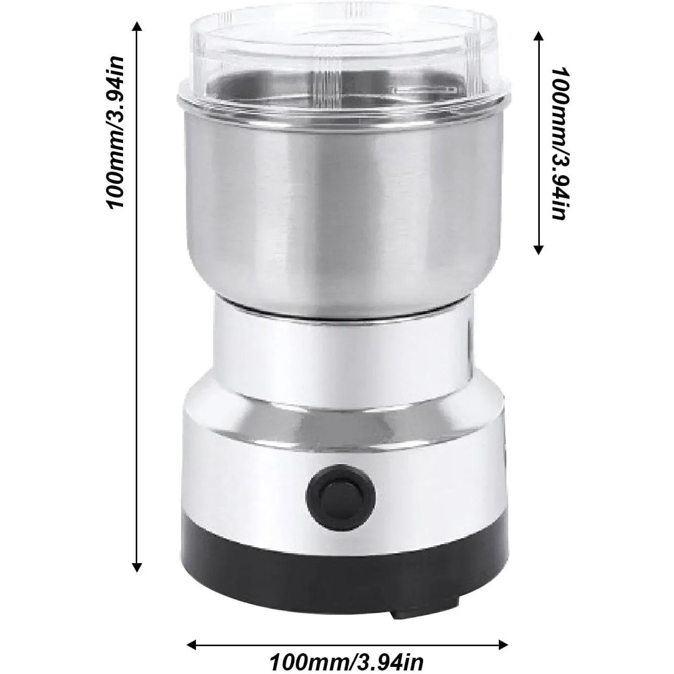 4-Blade Electric Coffee & Grain Grinder — Multifunctional Nut, Bean & Spice Blender