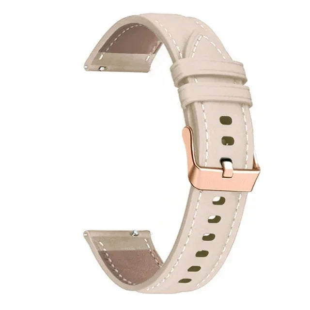 Leather & Silicone Watch Band for Huawei Watch GT 4/5 41mm & GT 5 Pro 42mm | 18mm Quick Release Strap