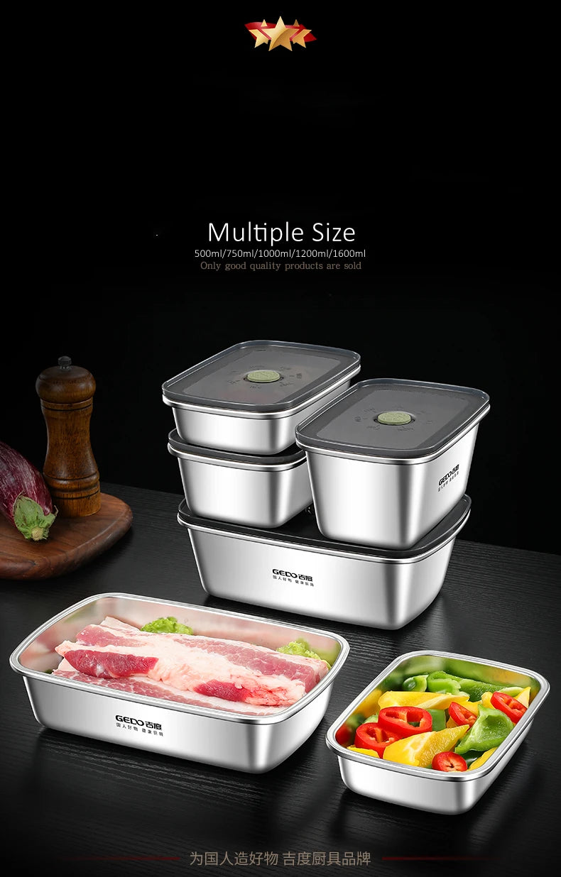 Stainless Steel Food Storage Container – Silicone Seal