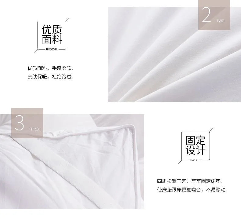 VESCOVO Goose Down Mattress Topper – Soft Back Support Tatami Mattress, Queen to King, 150-160x200cm