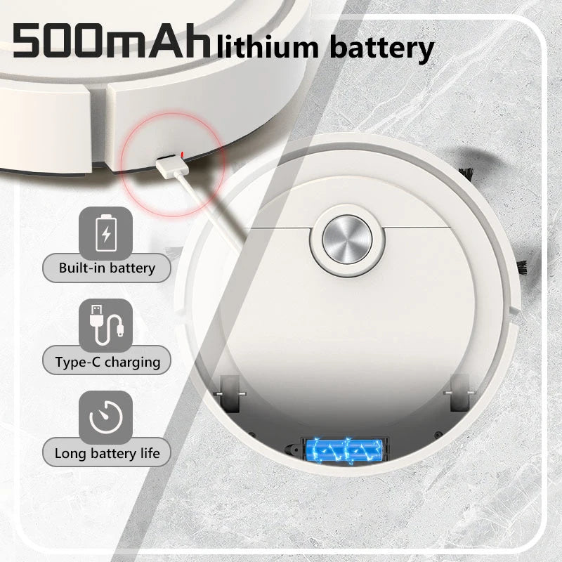 3-in-1 Smart Wireless Robot Vacuum Cleaner — Sweeping, Vacuuming & Floor Washing for Home, Carpet & Pet Hair (2025)
