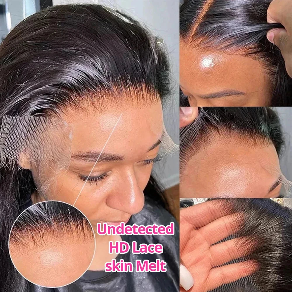 250 Density Bone Straight Lace Front Wig | Glueless 13x4 13x6 5x5 HD Transparent Lace Brazilian Human Hair