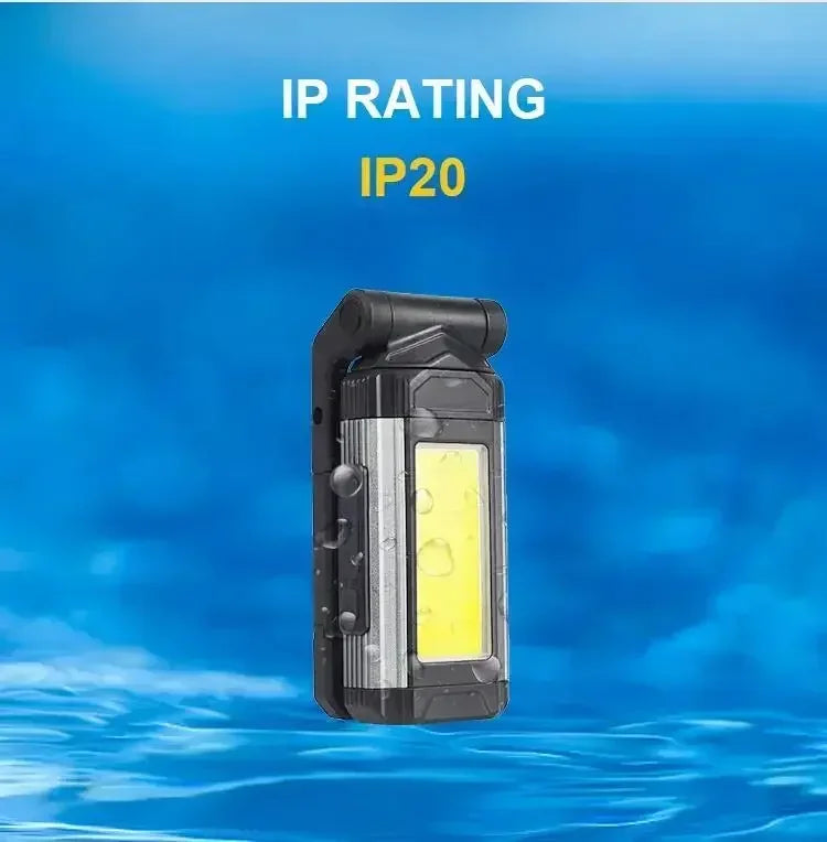 ESMARTER K011 XPE+COB Work Light – 600 Lumen, 5 Modes, Power Bank Function, IP64, USB Rechargeable