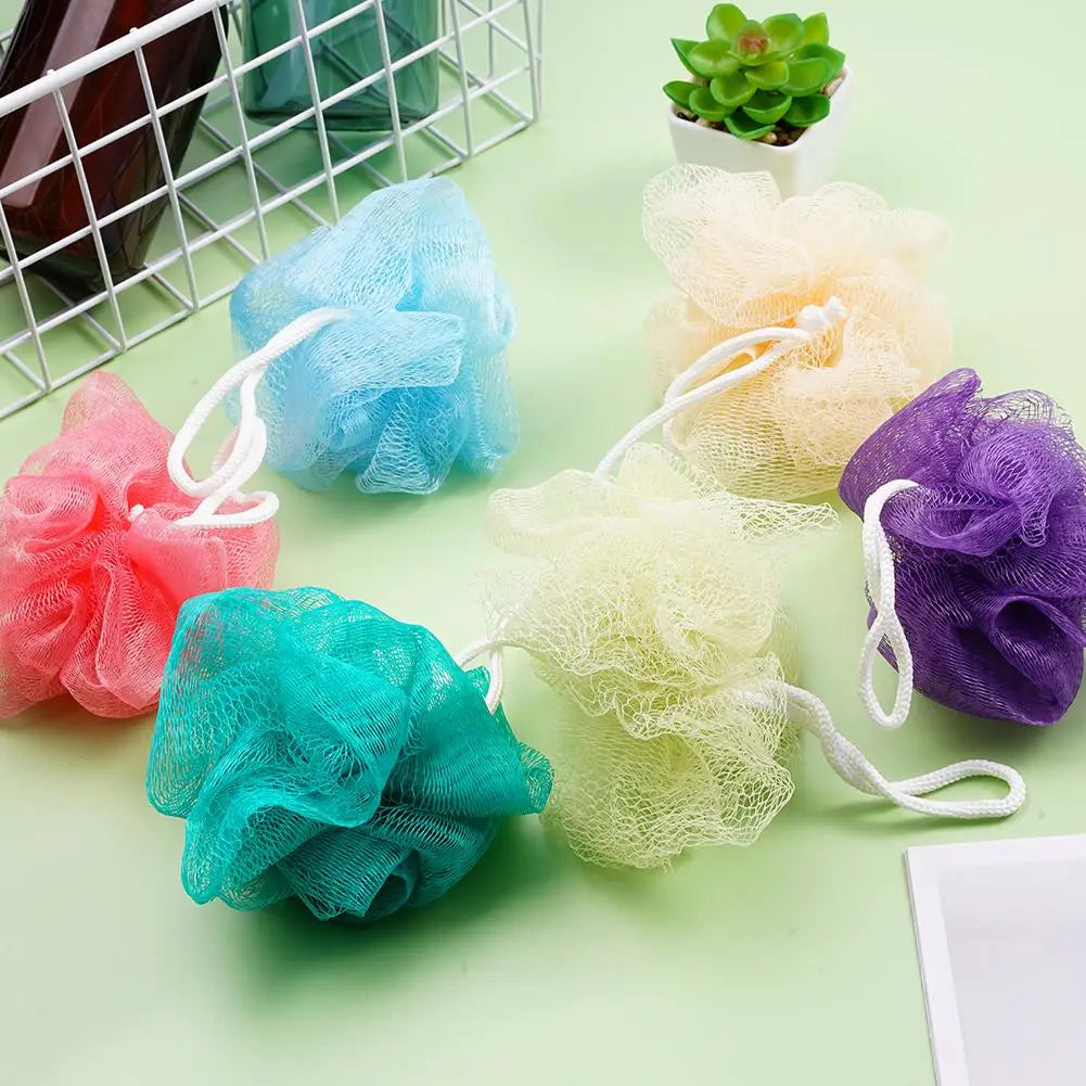 Soft Mesh Foaming Bath Sponge Ball – Exfoliating Body Scrubber & Skin Cleaner